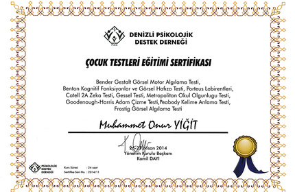 Çocuk testleri eğitimi