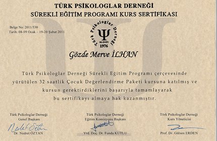 Çocuk değerlendirme